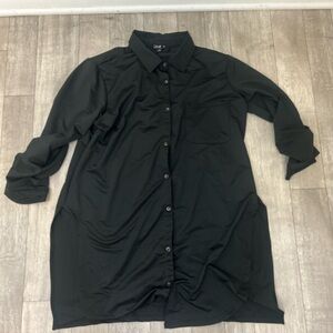 Love❤️ Black Long Sleeve Button up Dress